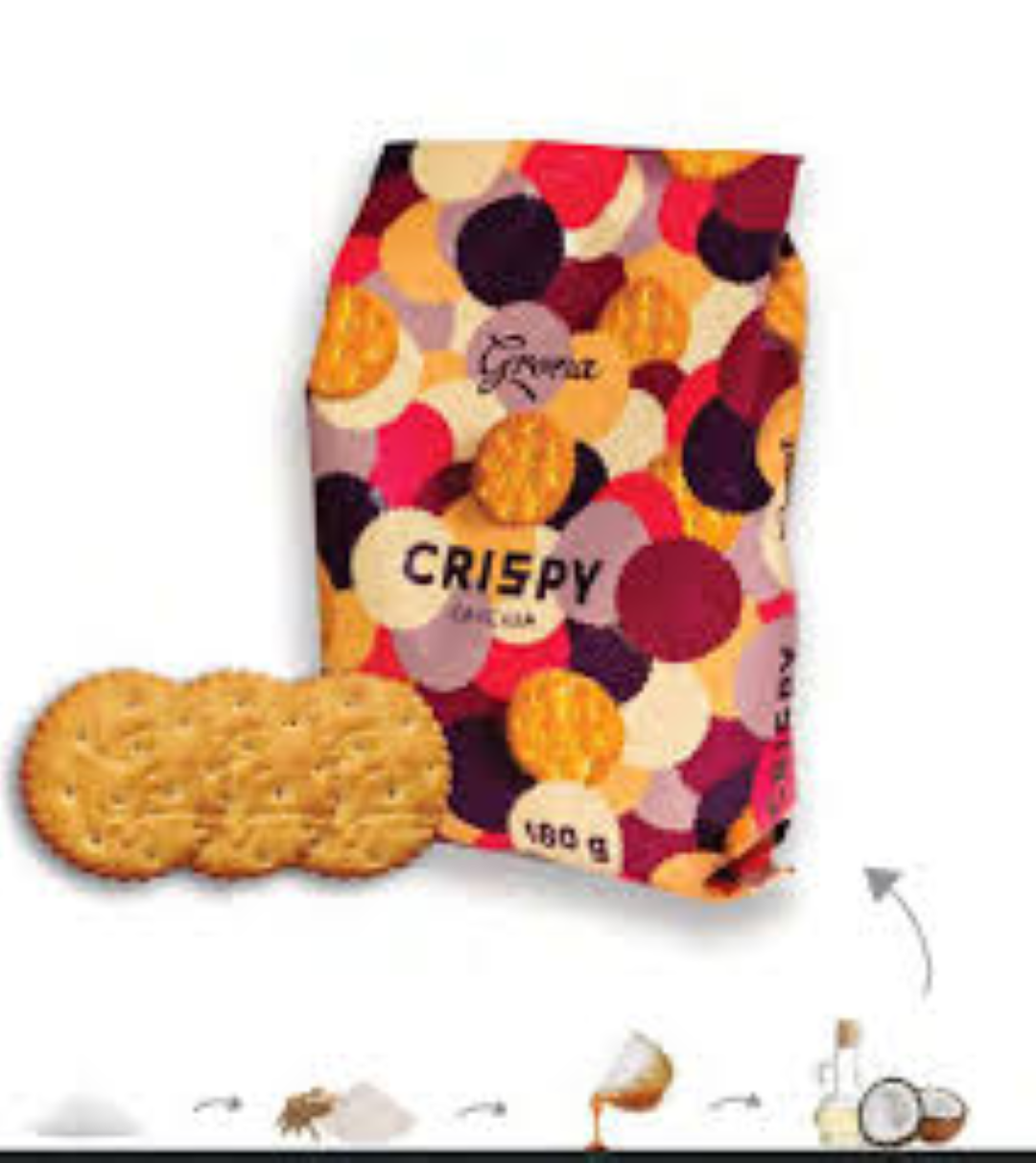 GRONA CRISPY CRACKERS 180G